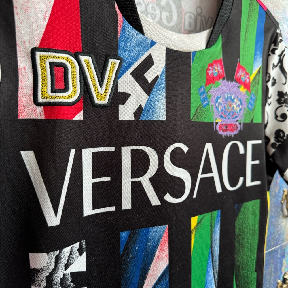 Versace Multicolor Graphic T-Shirt (soccer jersey) - Picture 3 of 7